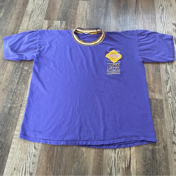 Rare Vintage Los Angeles Lakers tshirt XL? - Picture 3 of 10